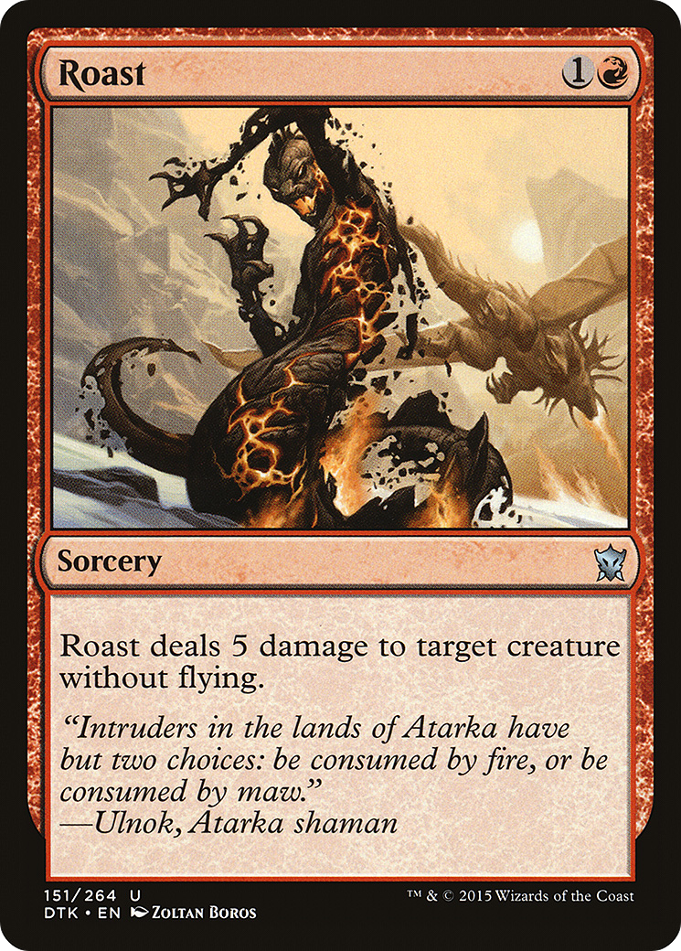 Roast (DTK-151) [Dragons of Tarkir] Foil MTG Single Wizards of the Coast