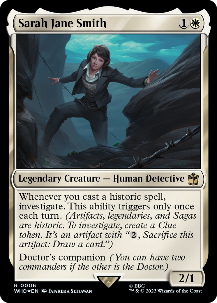 Sarah Jane Smith (WHO-006) [Doctor Who] Foil MTG Single Wizards of the Coast