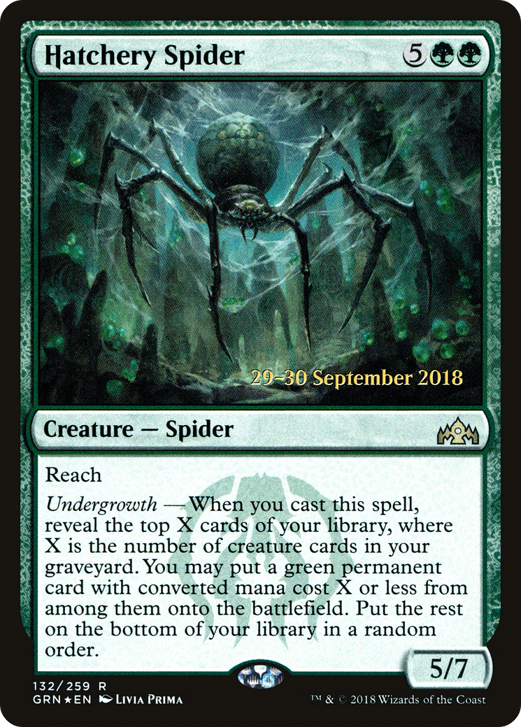 Hatchery Spider (PRE-132) [Guilds of Ravnica Promos] Foil MTG Single Wizards of the Coast