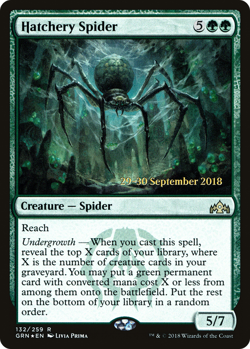 Hatchery Spider (PRE-132) [Guilds of Ravnica Promos] Foil MTG Single Wizards of the Coast