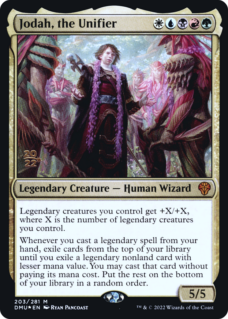 Jodah, the Unifier (PRE-203) [Dominaria United Promos] Foil MTG Single Wizards of the Coast