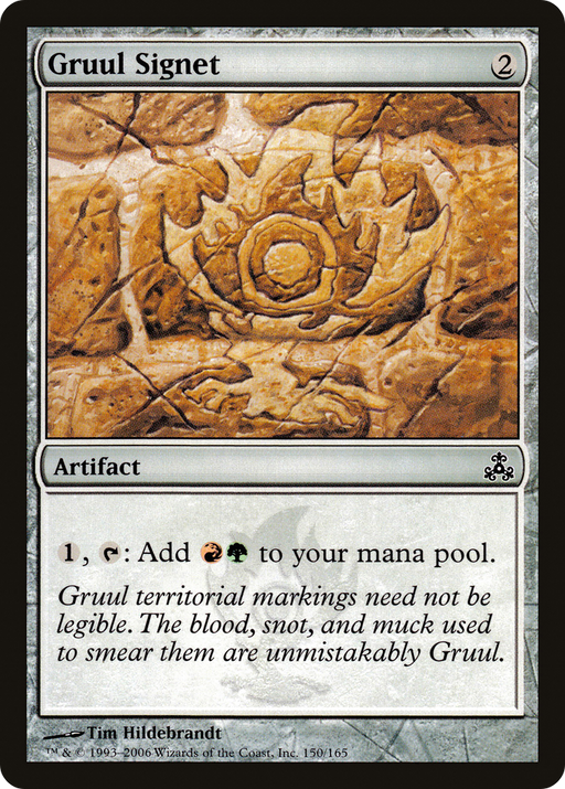 Gruul Signet (GPT-150) [Guildpact] Foil MTG Single Wizards of the Coast