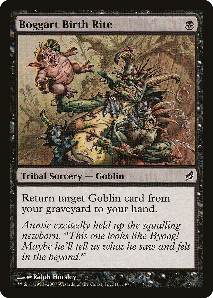 Boggart Birth Rite (LRW-101) [Lorwyn] Foil MTG Single Wizards of the Coast