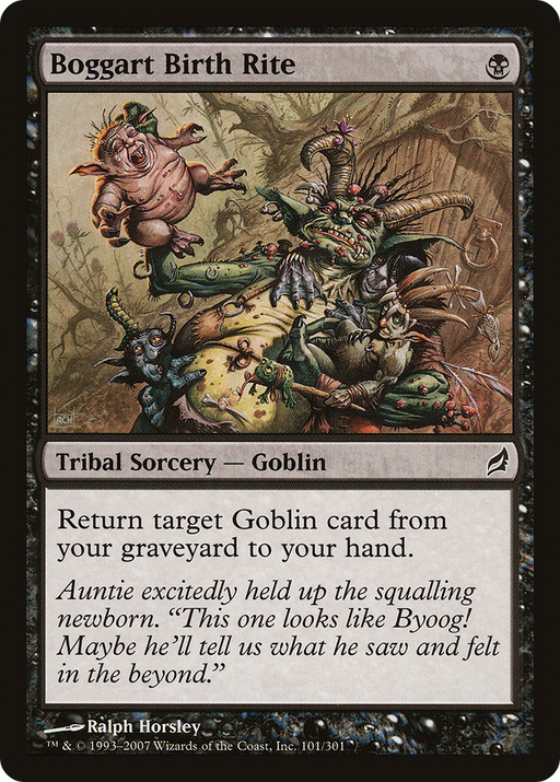 Boggart Birth Rite (LRW-101) [Lorwyn] MTG Single Wizards of the Coast