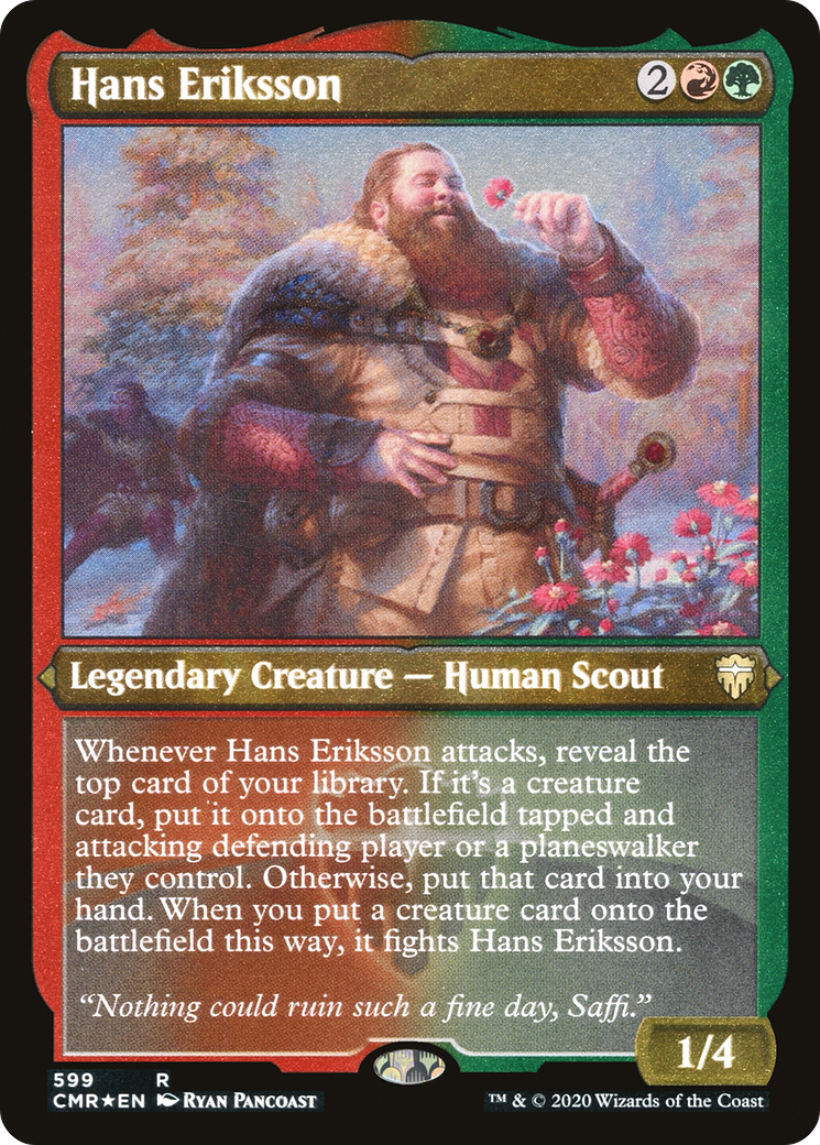 Hans Eriksson (CMR-599) [Commander Legends] Etched Foil MTG Single Wizards of the Coast