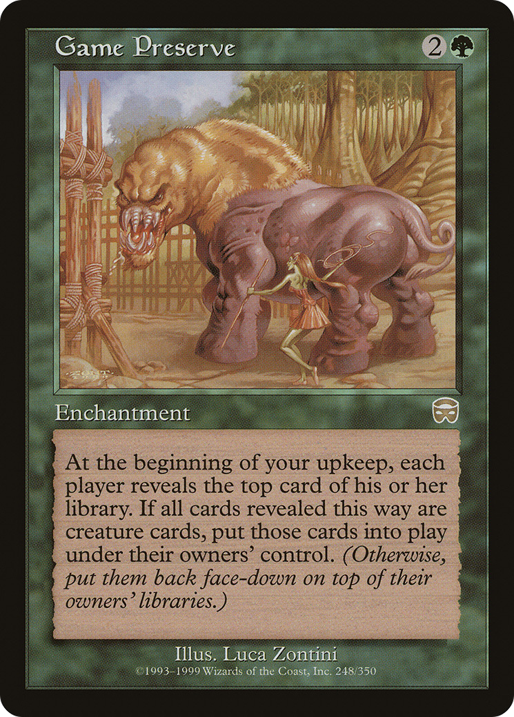 Game Preserve (MMQ-248) [Mercadian Masques] Foil MTG Single Wizards of the Coast