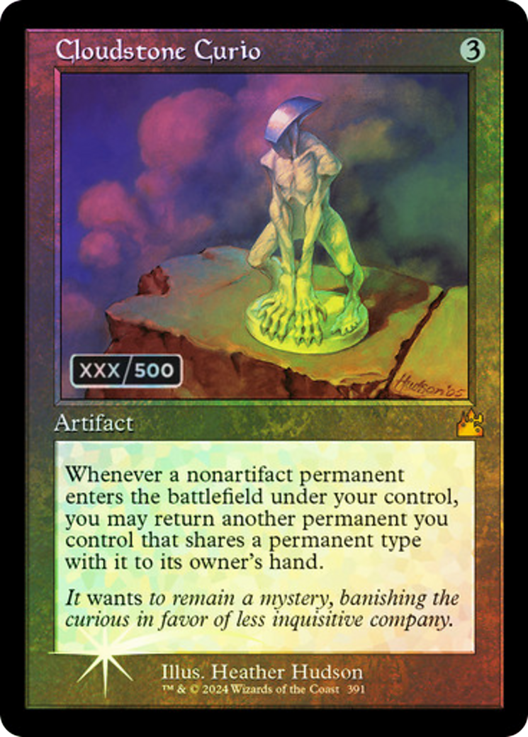 Cloudstone Curio (Serial Numbered) (RVR-391) [Ravnica Remastered] Foil MTG Single Wizards of the Coast