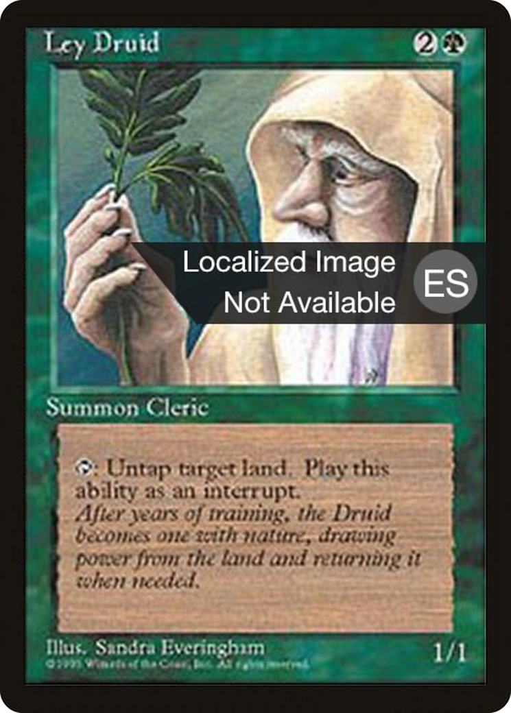 Ley Druid (4BB-256) [Fourth Edition Foreign Black Border] MTG Single Wizards of the Coast