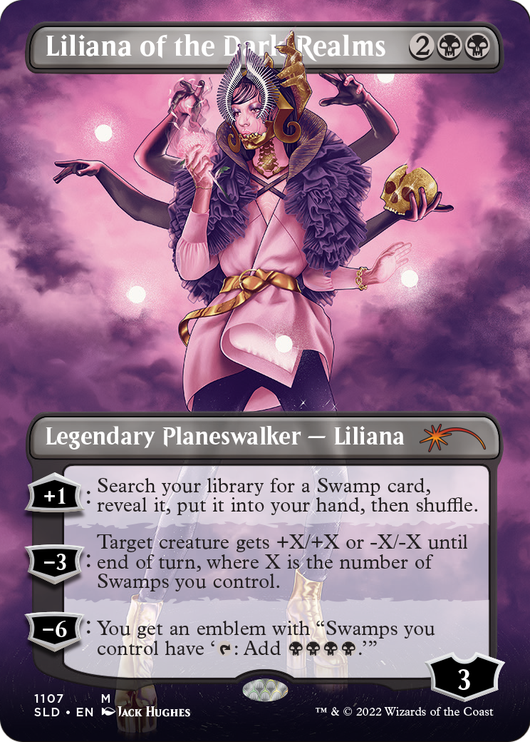 Liliana of the Dark Realms (SLD-1107) [Secret Lair] Drop (Borderless) Foil MTG Single Wizards of the Coast