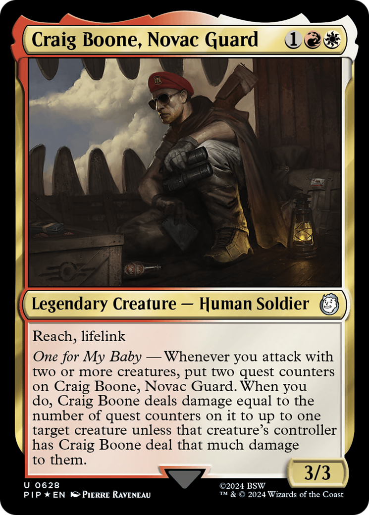 Craig Boone, Novac Guard (Surge Foil) (PIP-628) [Fallout] Foil MTG Single Wizards of the Coast