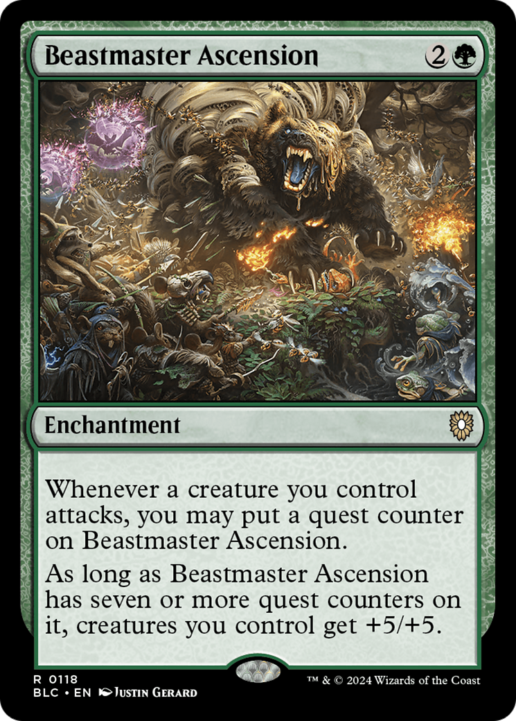 Beastmaster Ascension (BLC-118) [Bloomburrow Commander] MTG Single Wizards of the Coast
