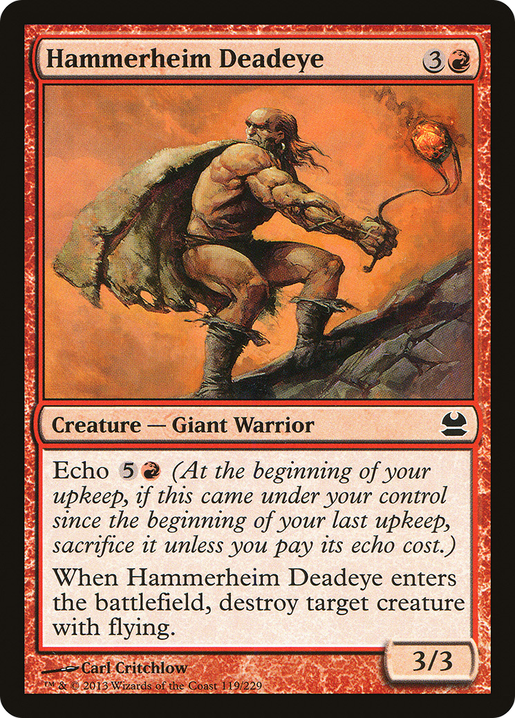 Hammerheim Deadeye (MMA-119) [Modern Masters] Foil MTG Single Modern Masters