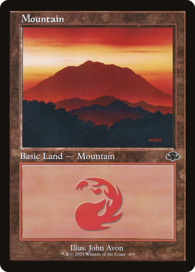 Mountain (409) (DMR-409) [Dominaria Remastered] MTG Single Wizards of the Coast