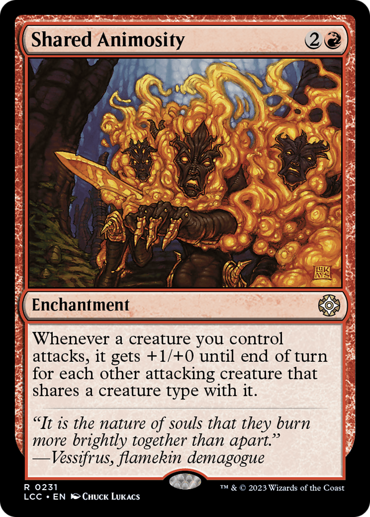 Shared Animosity (LCC-231) [The Lost Caverns of Ixalan Commander] MTG Single Wizards of the Coast