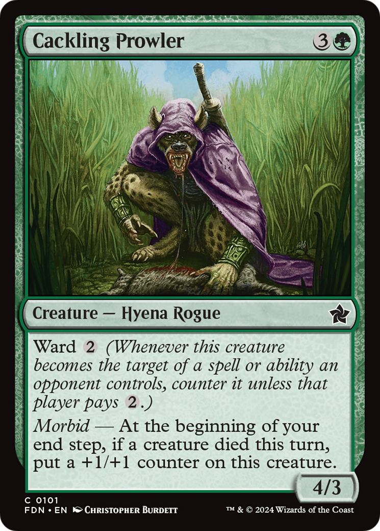 Cackling Prowler (FDN-101) [Foundations] Foil MTG Single Wizards of the Coast