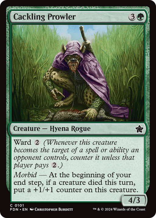 Cackling Prowler (FDN-101) [Foundations] Foil MTG Single Wizards of the Coast