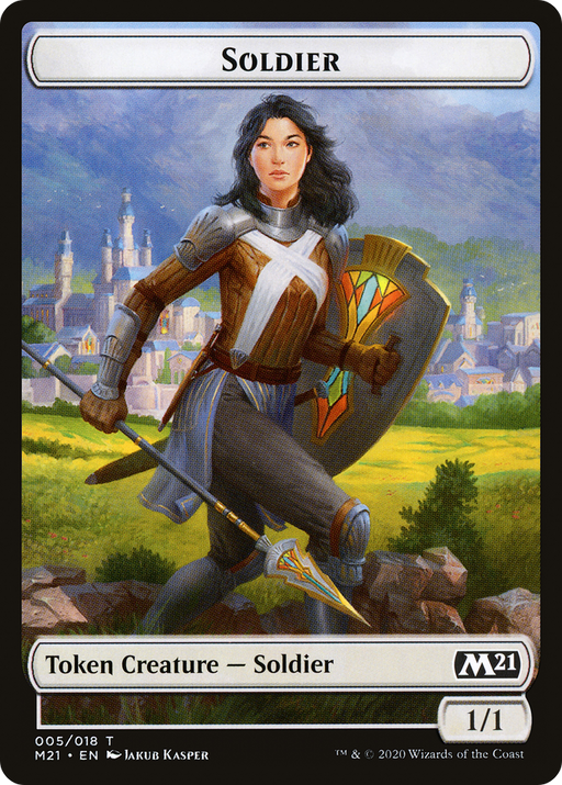 Soldier Token (M21-005) [Tokens] Core Set 2021 Tokens MTG Single Wizards of the Coast