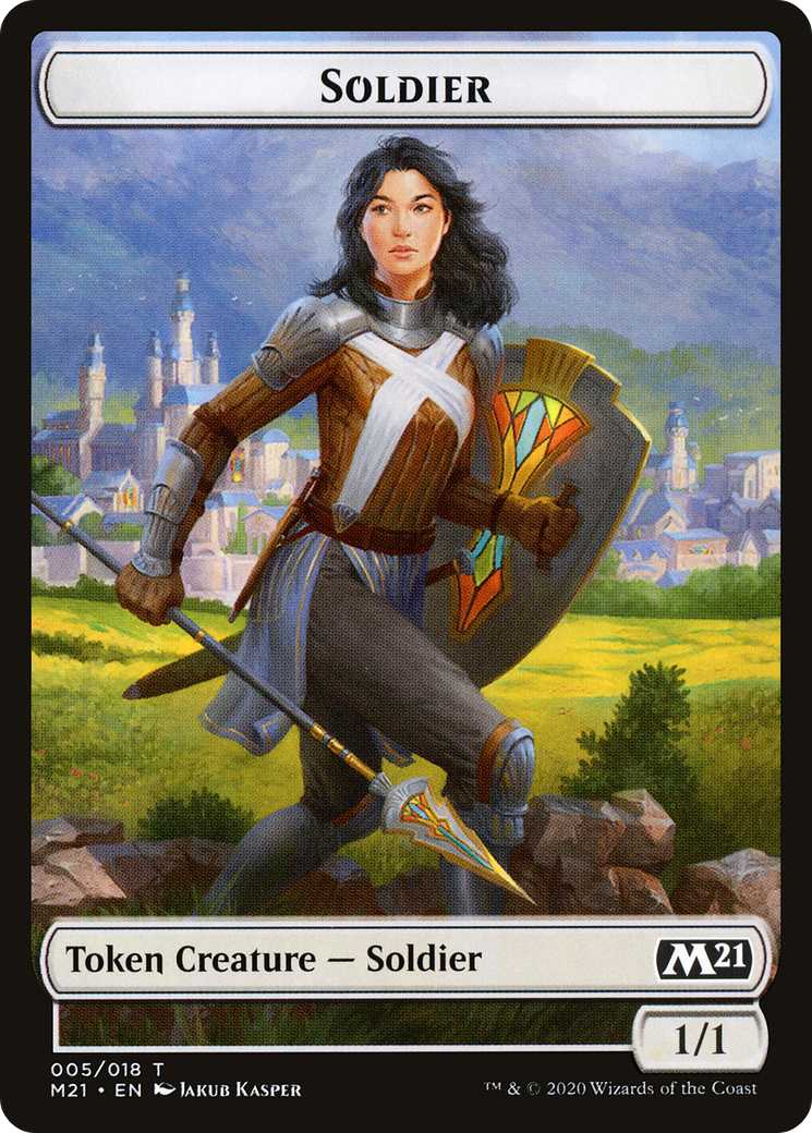 Soldier (M21-005) [Tokens] Core Set 2021 Tokens MTG Single Wizards of the Coast