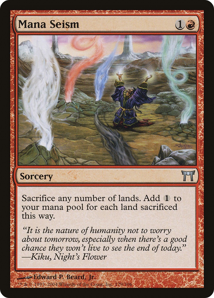 Mana Seism [Champions of Kamigawa] MTG Single Magic: The Gathering