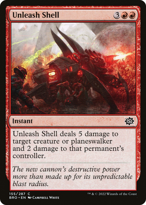 Unleash Shell (BRO-155) [The Brothers' War] Foil MTG Single Wizards of the Coast