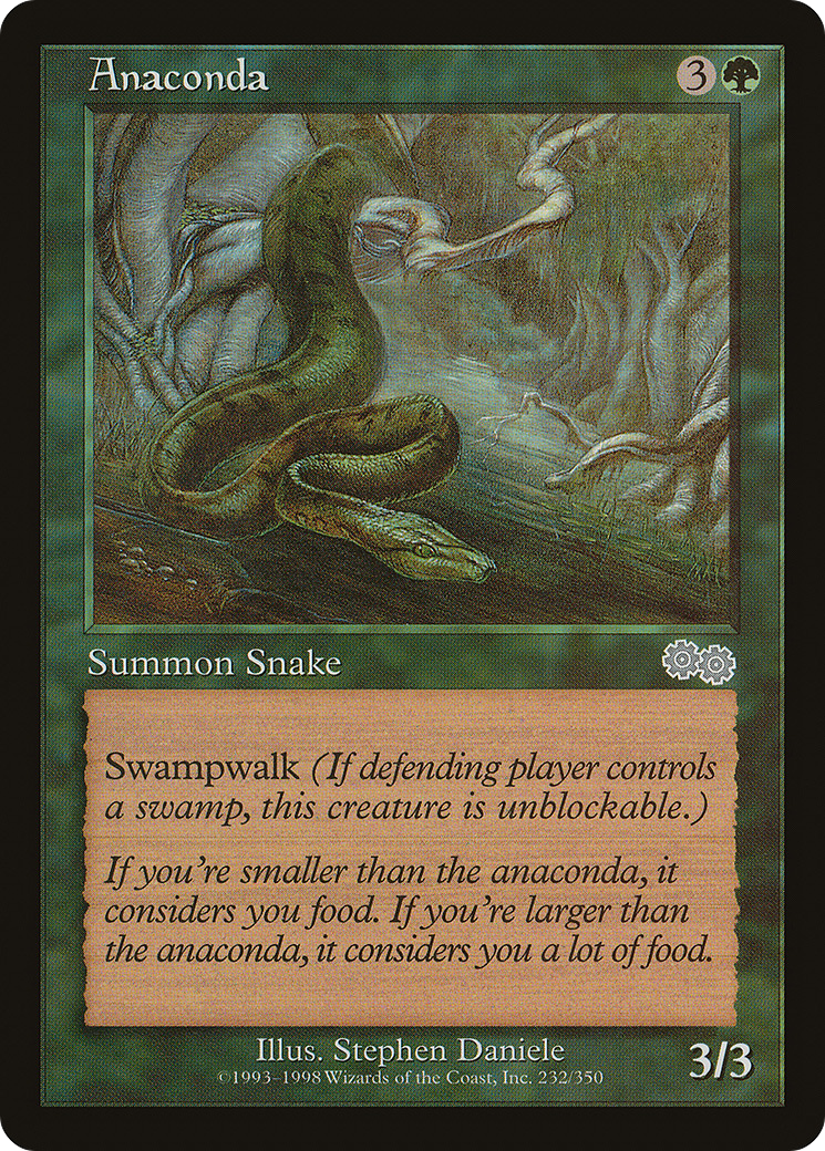 Anaconda (USG-232) [Urza's Saga] MTG Single Wizards of the Coast