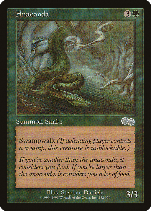 Anaconda (USG-232) [Urza's Saga] MTG Single Wizards of the Coast