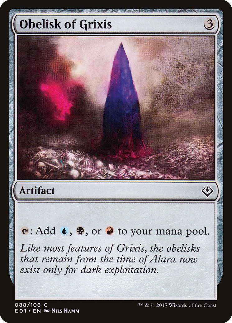 Obelisk of Grixis (AC2-088) [Misc] Archenemy: Nicol Bolas MTG Single Wizards of the Coast