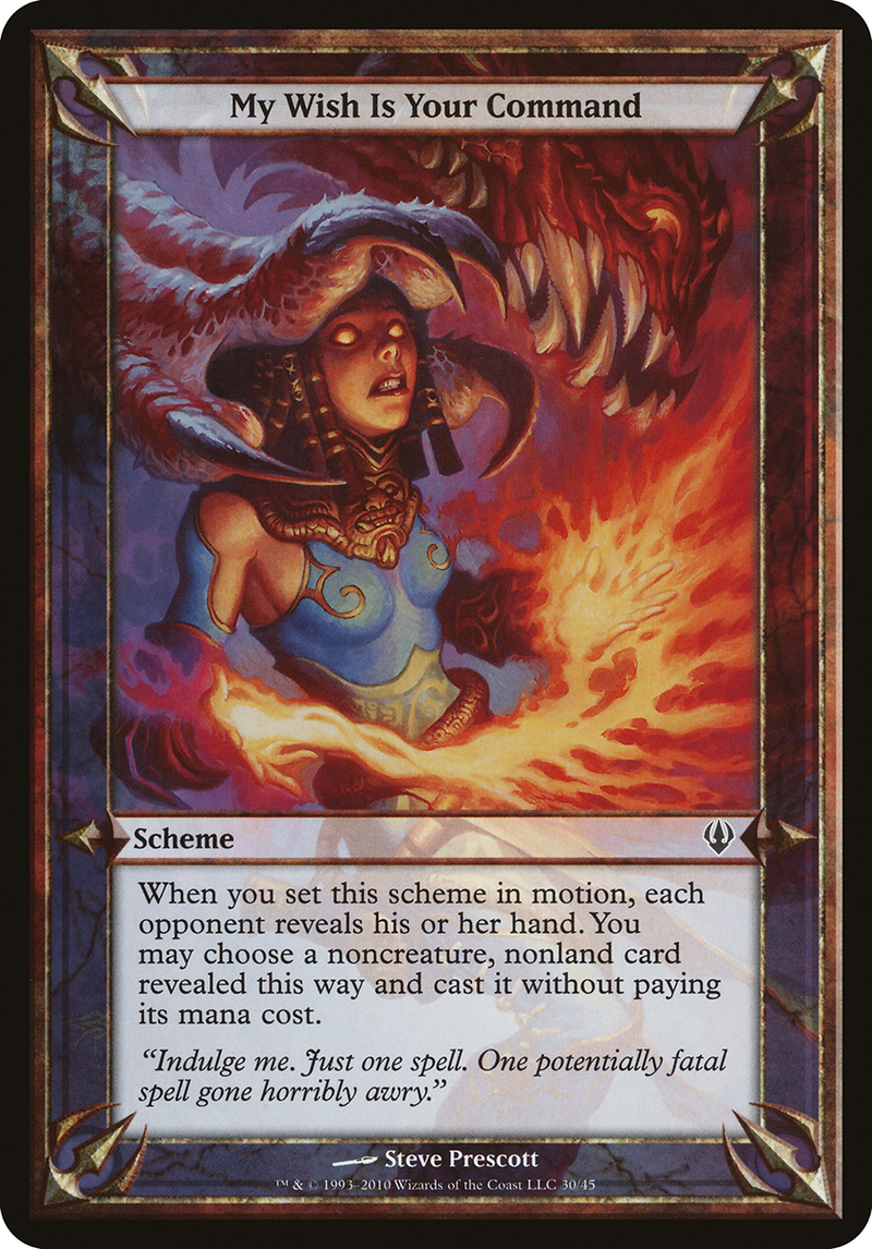 My Wish Is Your Command (Archenemy) (OVER-) [Misc] Archenemy Schemes MTG Single Wizards of the Coast