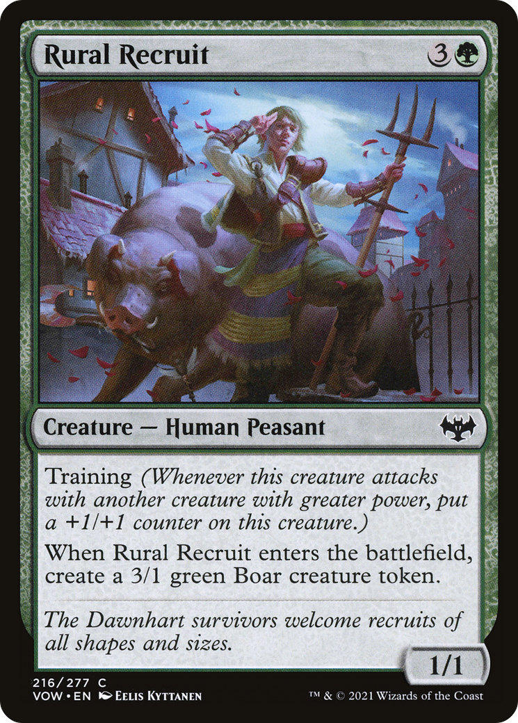 Rural Recruit (VOW-216) [Innistrad: Crimson Vow] MTG Single Wizards of the Coast