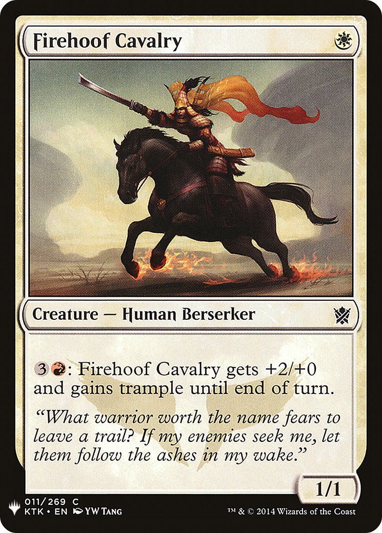 Firehoof Cavalry (LIST-KTK-11) [Mystery Booster] The List MTG Single Wizards of the Coast
