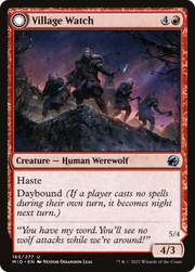 Village Watch (MID-165) [Innistrad: Midnight Hunt] MTG Single Wizards of the Coast