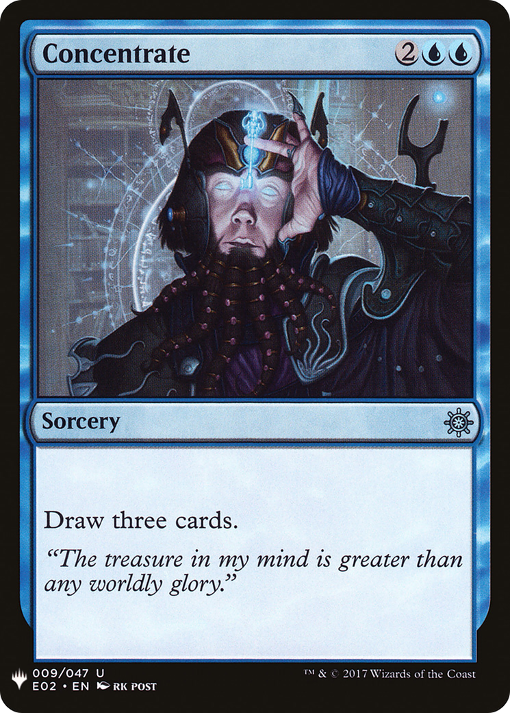 Concentrate (LIST-E02-9) [Mystery Booster] The List MTG Single Wizards of the Coast