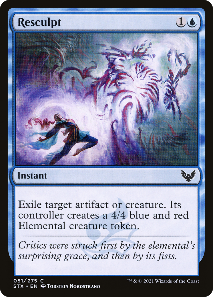 Resculpt (STX-051) [Strixhaven: School of Mages] Foil MTG Single Wizards of the Coast