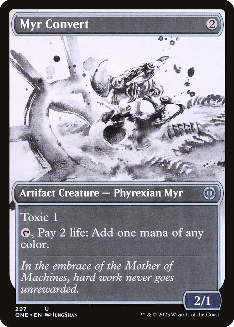 Myr Convert (ONE-297) [Phyrexia: All Will Be One] (Showcase) Foil MTG Single Wizards of the Coast
