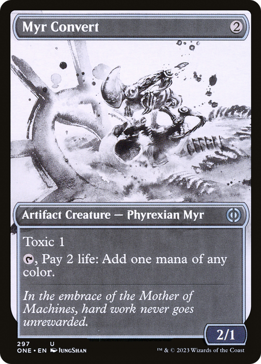 Myr Convert (ONE-297) [Phyrexia: All Will Be One] (Showcase) MTG Single Wizards of the Coast