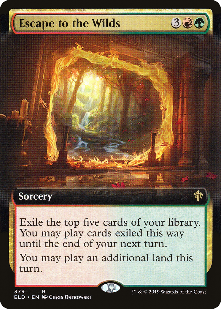 Escape to the Wilds (ELD-379) [Throne of Eldraine] (Extended Art) MTG Single Wizards of the Coast