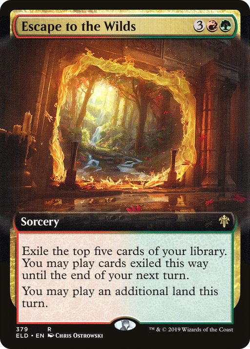 Escape to the Wilds (ELD-379) [Throne of Eldraine] (Extended Art) MTG Single Wizards of the Coast