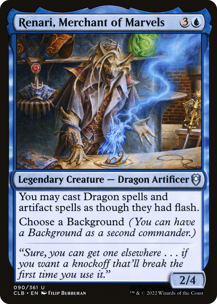 Renari, Merchant of Marvels (CLB-090) [Commander Legends: Battle for Baldur's Gate] Foil MTG Single Wizards of the Coast