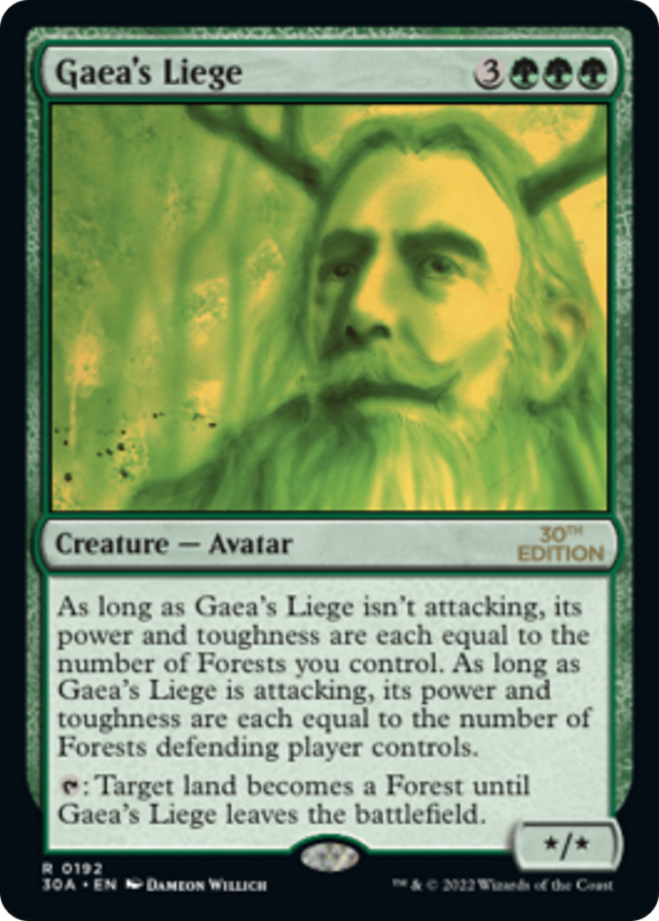 Gaea's Liege (30A-192) [30th Anniversary Edition] MTG Single Wizards of the Coast