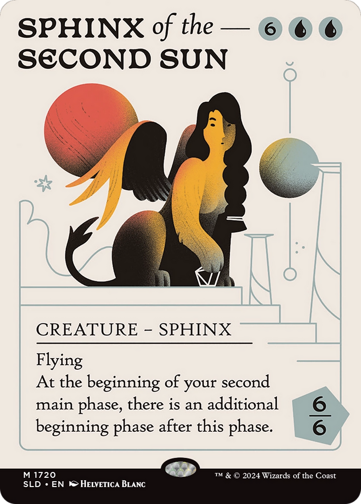 Sphinx of the Second Sun (SLD-1720) [Secret Lair] Drop (Borderless) MTG Single Wizards of the Coast
