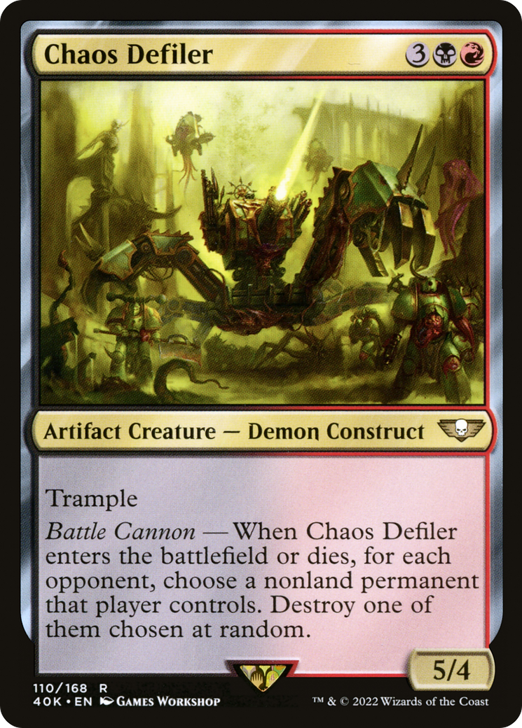 Chaos Defiler (40K-110) [Warhammer 40,000 Commander] MTG Single Wizards of the Coast