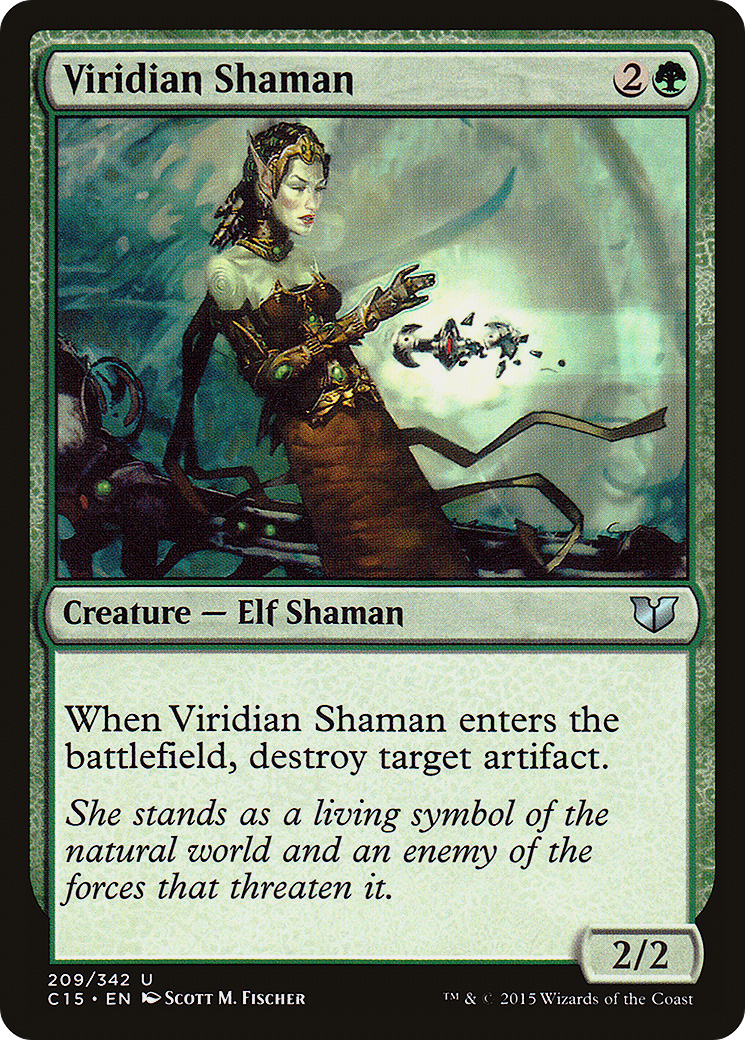 Viridian Shaman (C15-209) [Commander 2015] MTG Single Wizards of the Coast