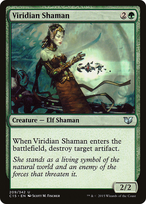 Viridian Shaman (C15-209) [Commander 2015] MTG Single Wizards of the Coast