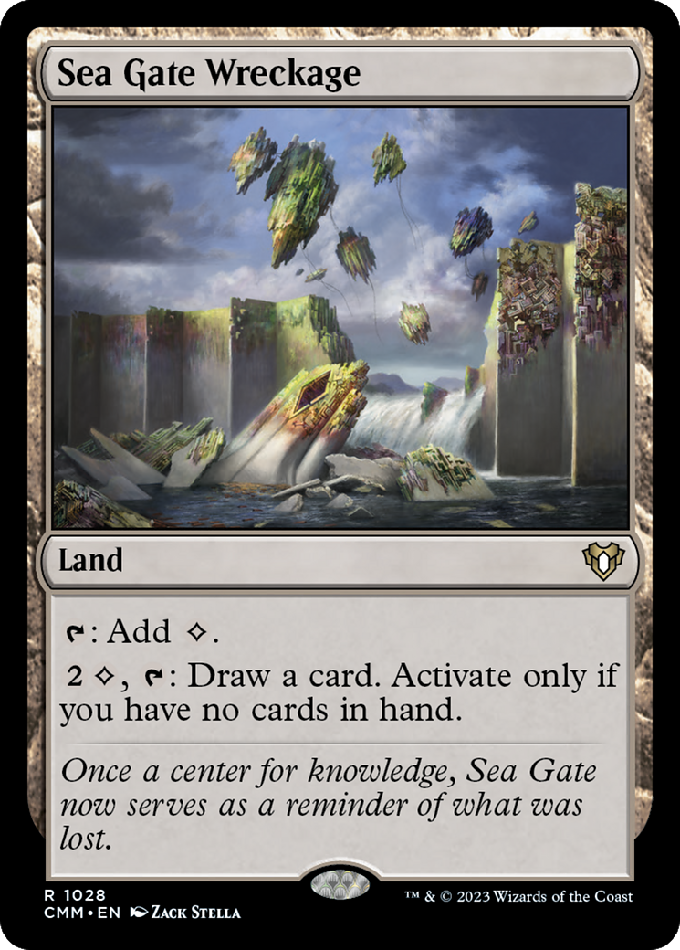 Sea Gate Wreckage (CMM-1028) [Commander Masters] MTG Single Wizards of the Coast
