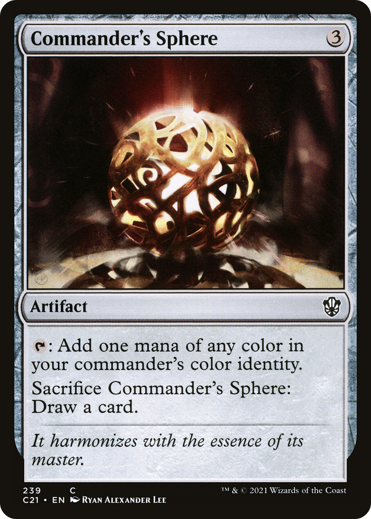 Commander's Sphere (C21-239) [Commander 2021] MTG Single Wizards of the Coast