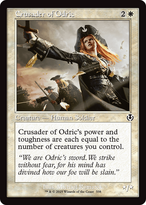 Crusader of Odric (INR-338) [Innistrad Remastered] Foil MTG Single Wizards of the Coast