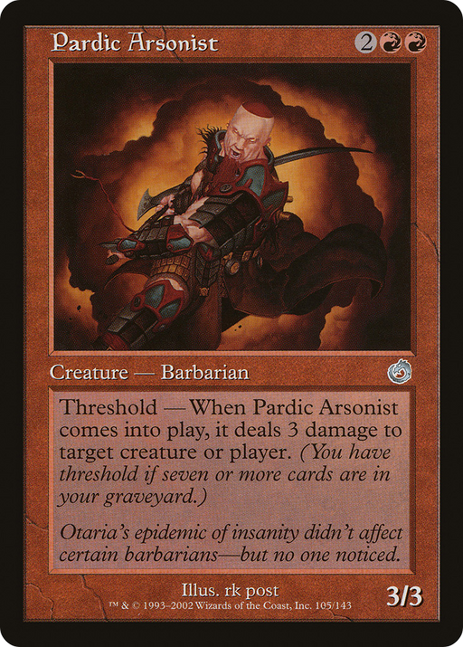 Pardic Arsonist (TOR-105) [Torment] MTG Single Wizards of the Coast