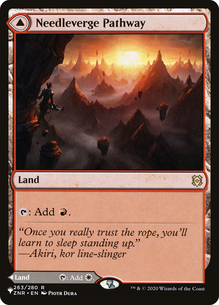 Needleverge Pathway (LIST-263) [Mystery Booster] The List MTG Single Wizards of the Coast