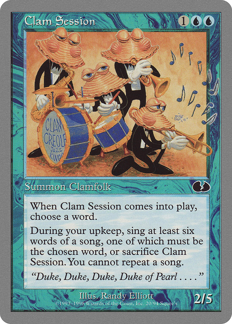 Clam Session (UGL-020) [Unglued] MTG Single Wizards of the Coast