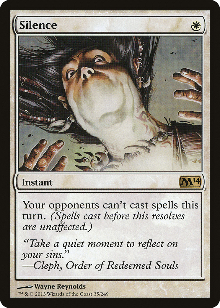 Silence (M14-035) [Magic 2014] Foil MTG Single Wizards of the Coast